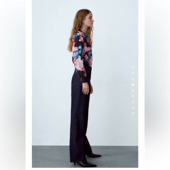 Zara Floral Print Blouse - Picture 7 of 10